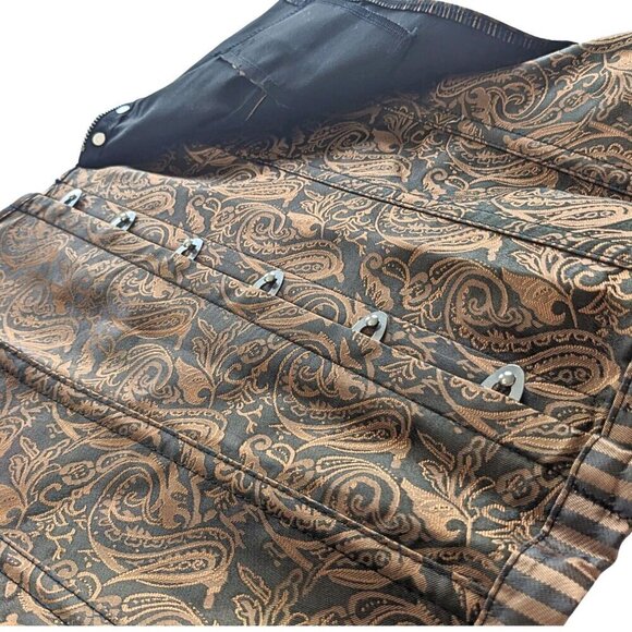 CHARMIAN COLLECTIONS Brown Steampunk Victorian Masquerade Costume Corse - Picture 8 of 10